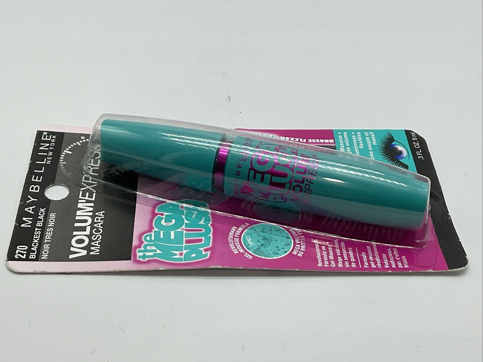 Maybelline Volum' Express The Mega Plush Washable Mascara - 270 Blackest Black