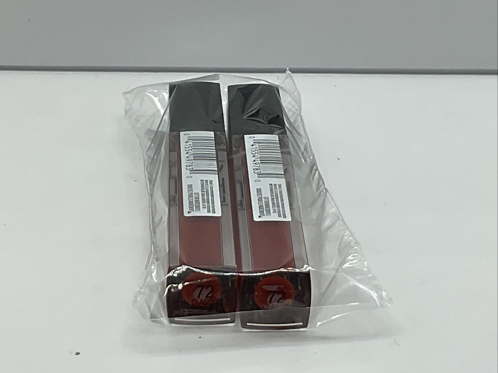 Maybelline NEW YORK Vivid Hot Lacquer Lip Gloss - Classic 72 - LOT of 2