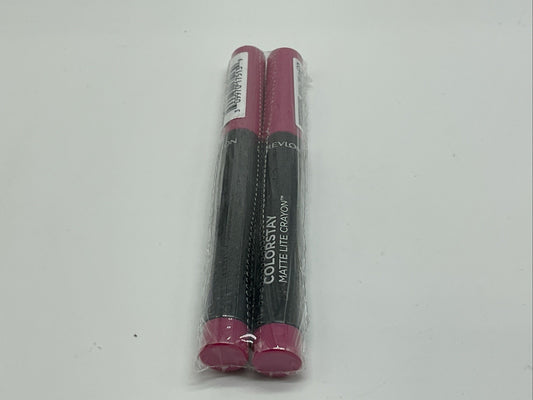 2 PACK -  Revlon ColorStay Matte Lite Lipstick Crayon  - 007 Mile High