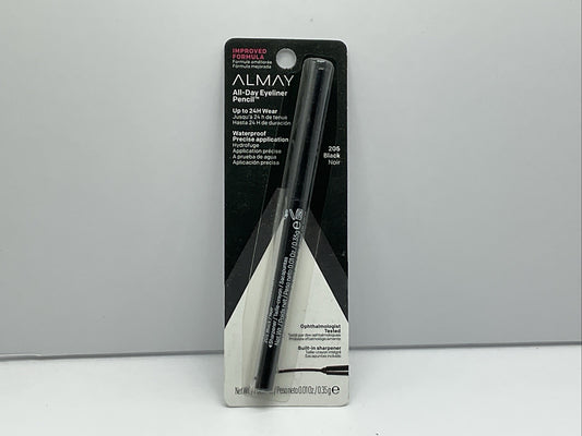Almay Eyeliner Pencil 24HR Lifetime Waterproof - 205 Black Noir - Single