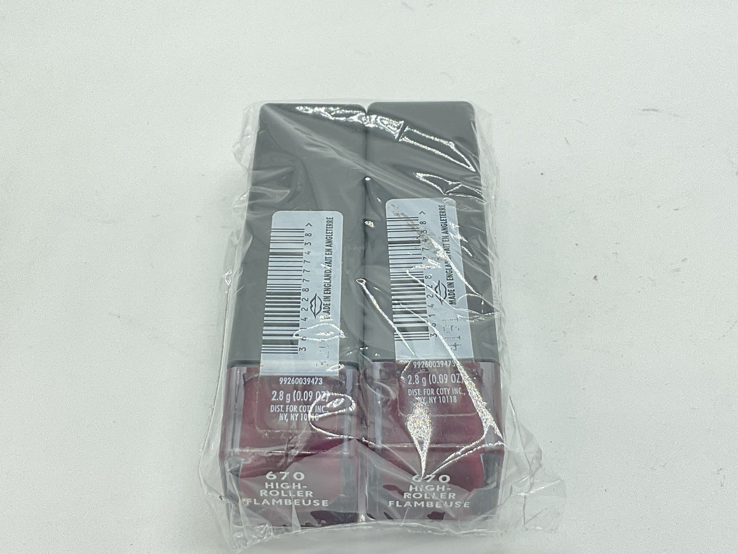 2 PACK - CoverGirl Exhibitionist 24HR Matte Lipstick - 670 High Roller