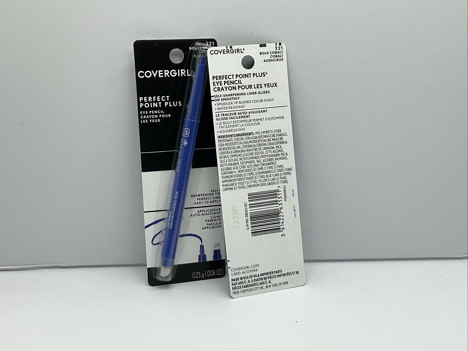 Covergirl Perfect Point Plus Eye Pencil Eyeliner - 221 Bold Cobalt - Lot of 2