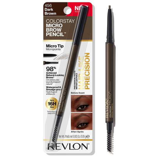 2 Pack - Revlon Colorstay MicroBrow Eyebrow Pencil - 456 Dark Brown