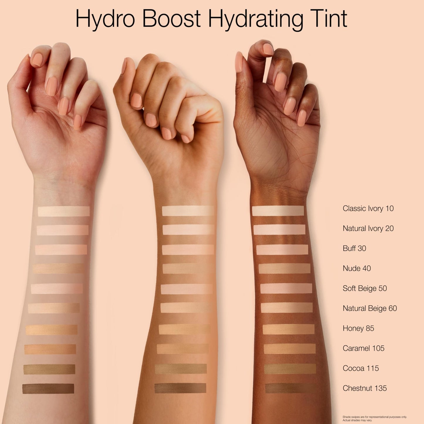 NEUTROGENA Hydro Boost Hydrating Tint Foundation, #105 CARAMEL FULL SIZE, 1 oz