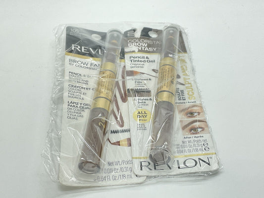 2 PACK - Revlon Brow Fantasy Pencil & Gel - 105 Brunette
