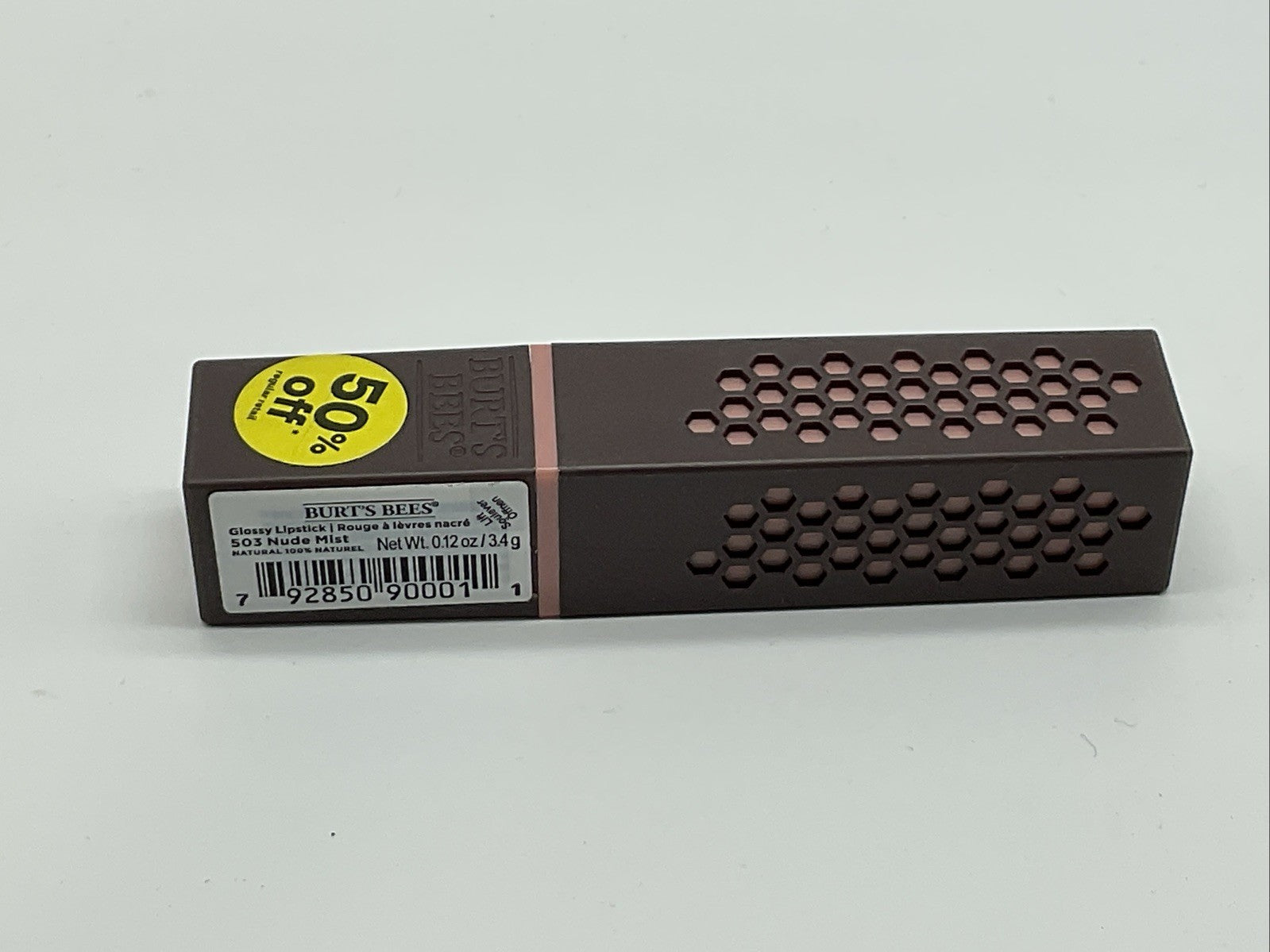 Burts Bees 100% Natural Glossy Lipstick - Nude Mist