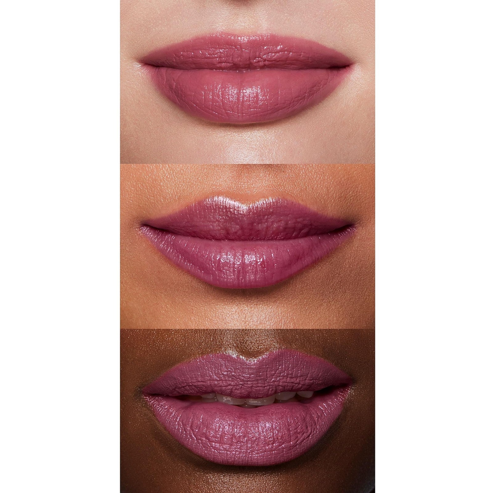 2 PACK - e.l.f. O Face Satin Lipstick - 81787 EFFORTLESS dusty mauve
