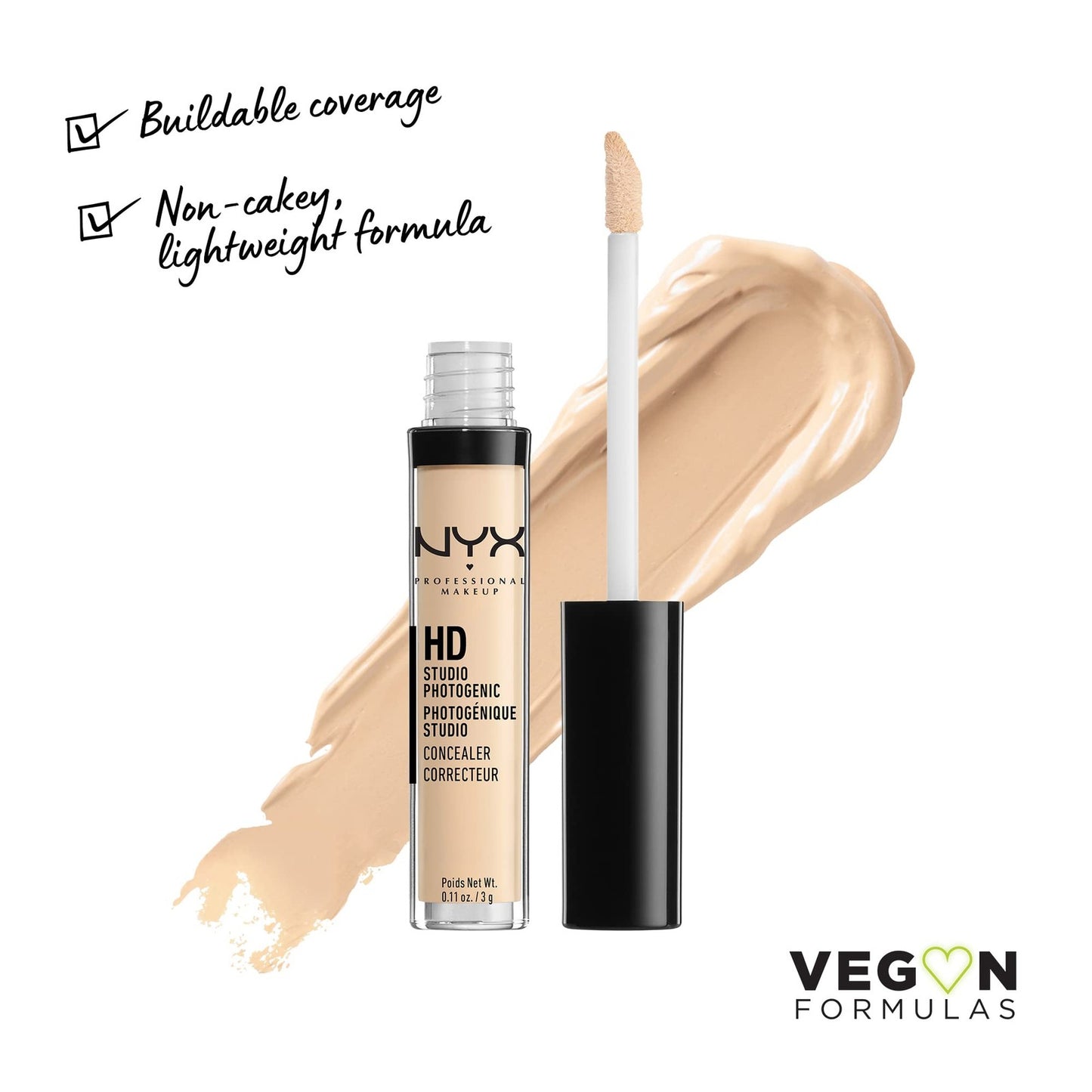 NYX HD Studio Photogenic Concealer - CW03.5 nude beige - NEW SEALED