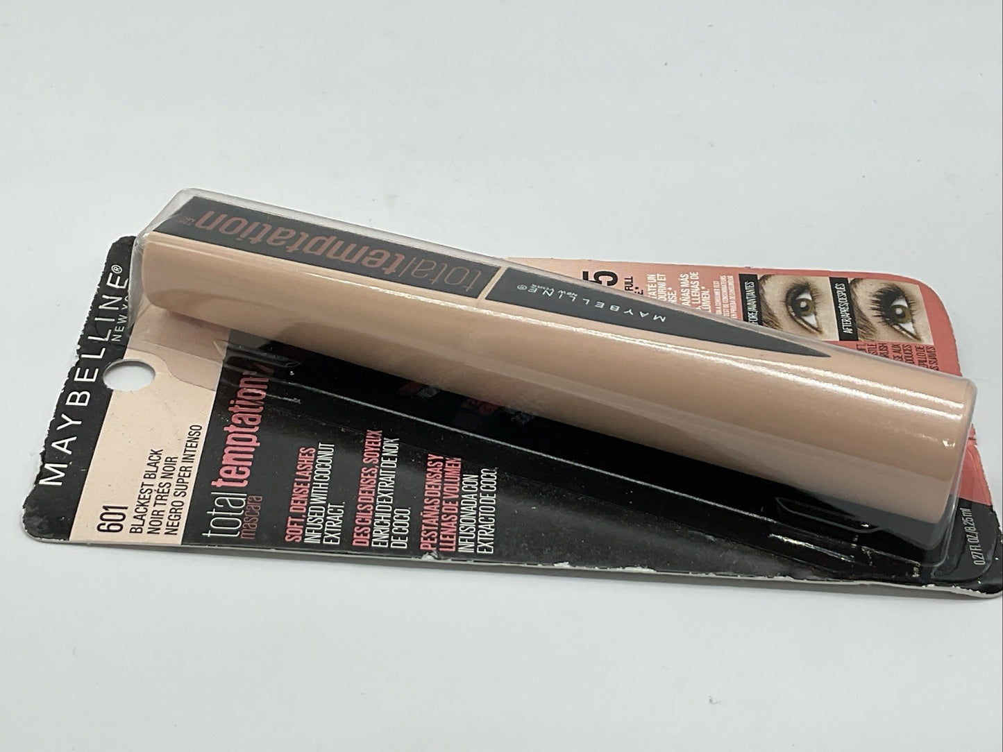 Maybelline Total Temptation Washable Mascara Soft Dense Lash - 601 Blackest