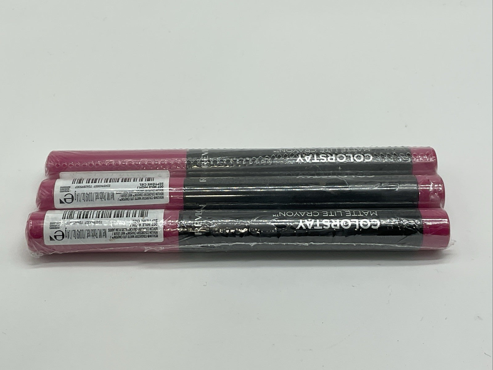 3 PACK -  Revlon ColorStay Matte Lite Lipstick Crayon  - 007 Mile High