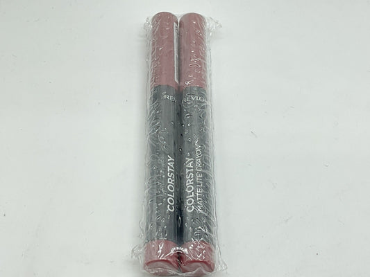 2 PACK - Revlon Matte Lite Lip Crayon, Take Flight, 004, 0.049 oz