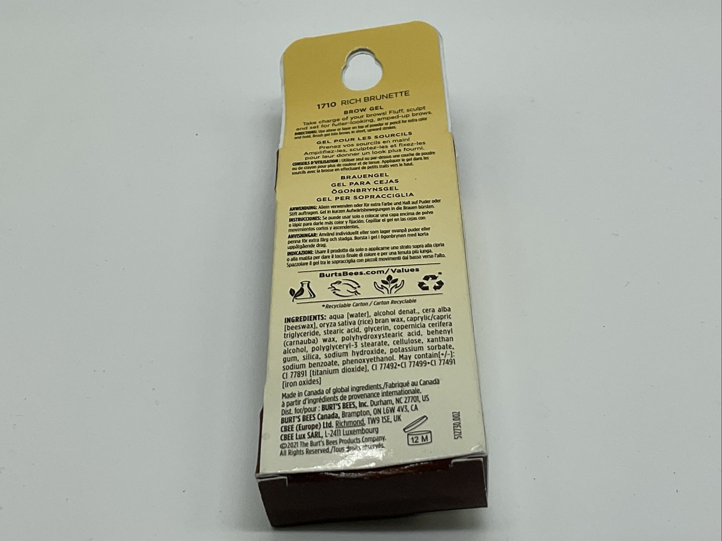 Burt’s Bees Power Brow Gel - 1710 Rich Brunette