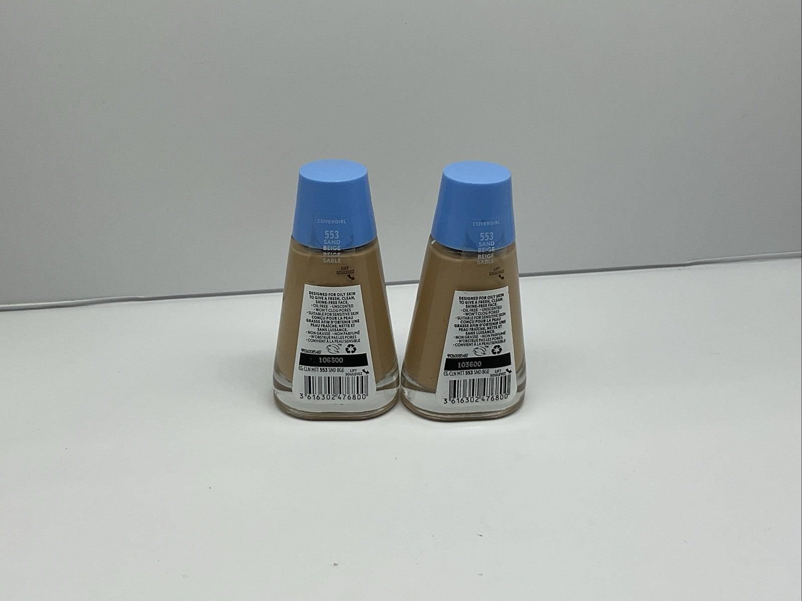 Covergirl Clean Matte Liquid Foundation - 553 Sand Beige - Set Of 2