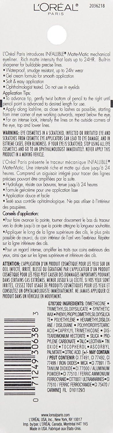 L'Oreal Infallible Matte-Matic Mechanical Eyeliner Pen 513 Deep Brown 
