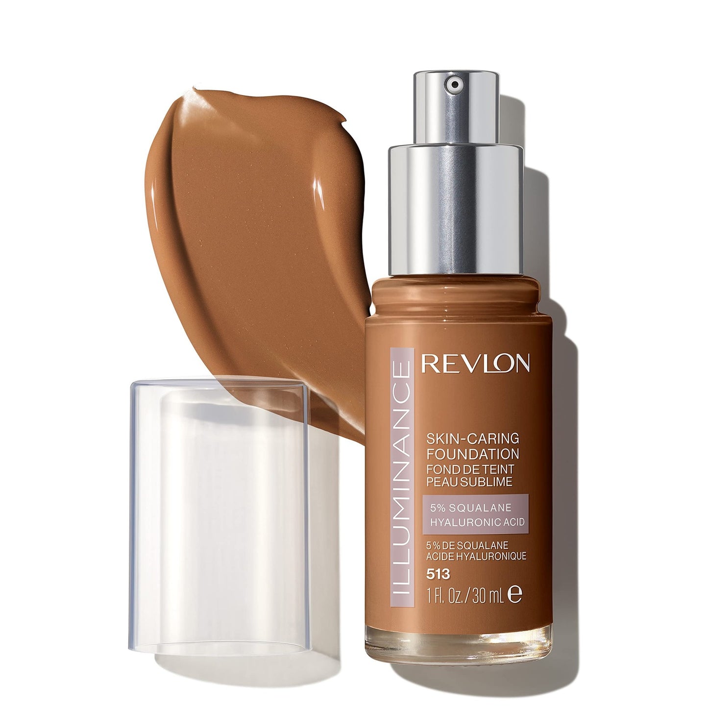 2 PACK - Revlon Illuminance Skin-Caring Foundation Liquid 513 Brown Suede
