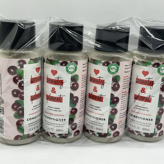 4 Pack Love Beauty & Planet Conditioner - Nordic Berry & Clove Leaf Oil