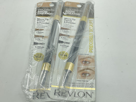 2 PACK - Revlon ColorStay Brow Creator Micro Tip - 600 Blonde