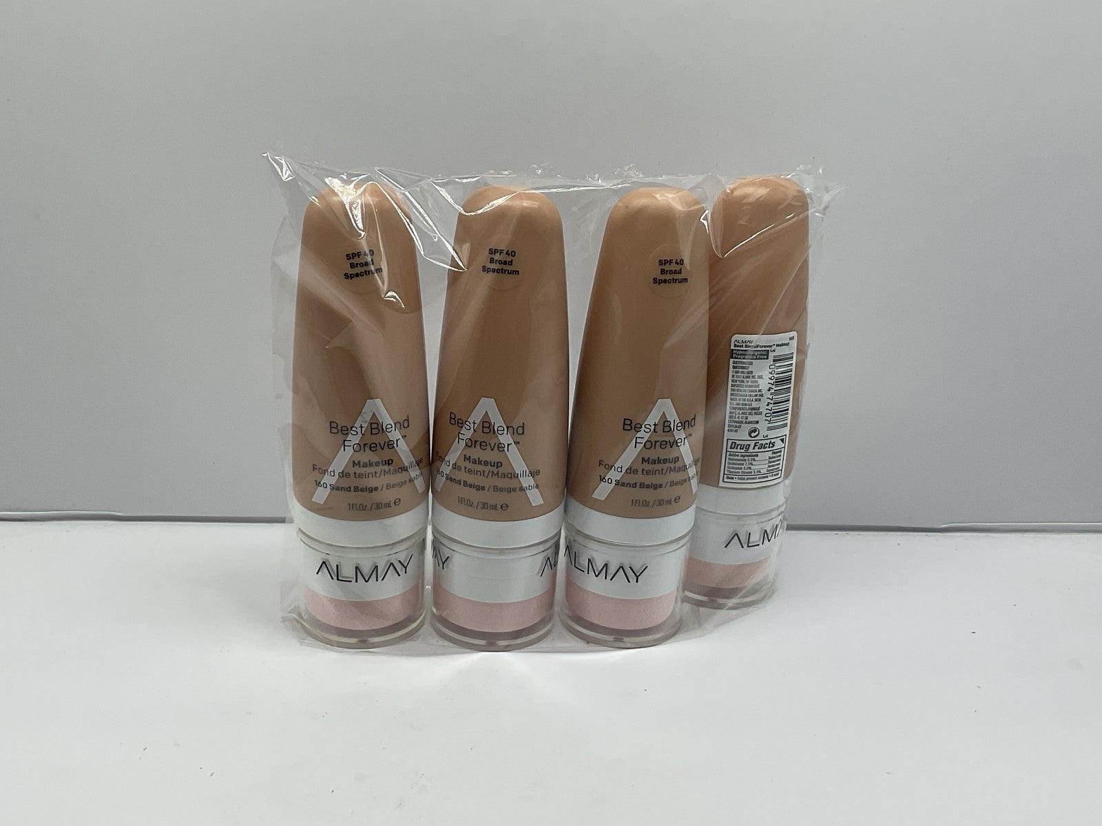 4 Pack - Almay Best Blend Forever Foundation - 160 Sand Beige