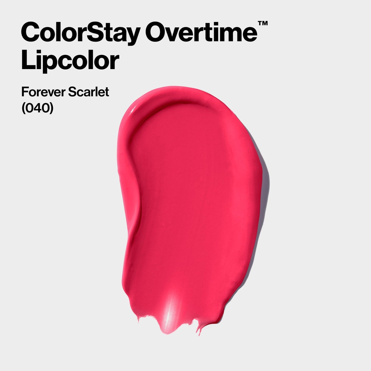 Revlon Colorstay Overtime 16Hrs Longwear Lip Color 040 FOREVER SCRLET New/Sealed