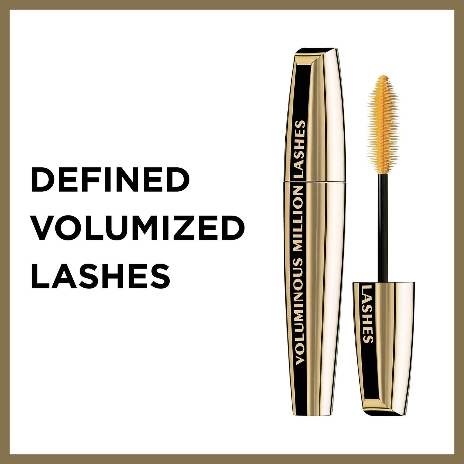 L'oreal Voluminous Million Lashes Mascara Waterproof 0.32 oz - 670 Black 