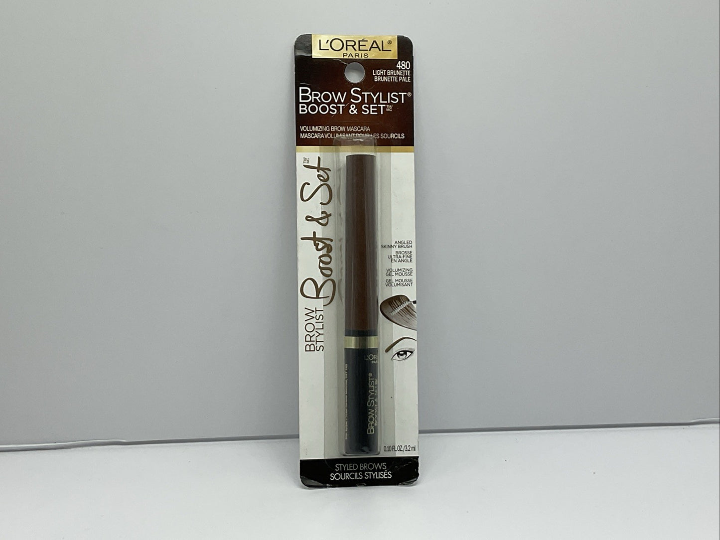 L’Oréal Brow Stylist Volumizing Brow Mascara - 480 Light Brunette - Single