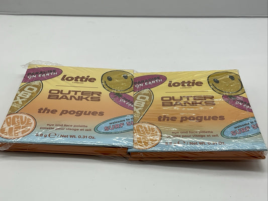 2 PACK - Lottie London x Outer Banks The Pogues Face & Eyeshadow Palette