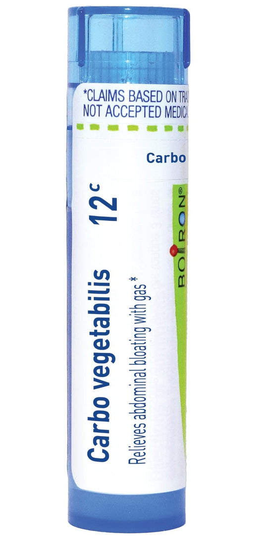 Boiron Carbo Vegetabilis 12C Homeopathic Medicine for Bloating & Gas - 80 Pellet