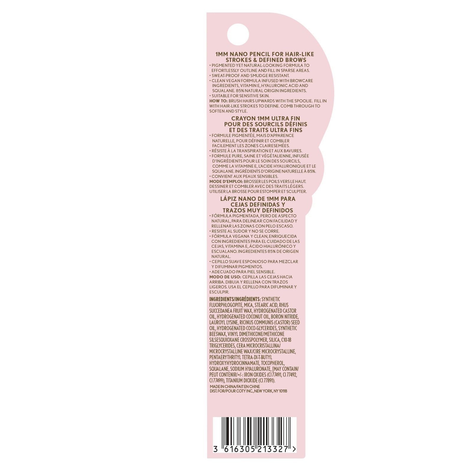 2 PACK - Covergirl Clean Fresh Brow Liner 1MM - 500 Medium Brown