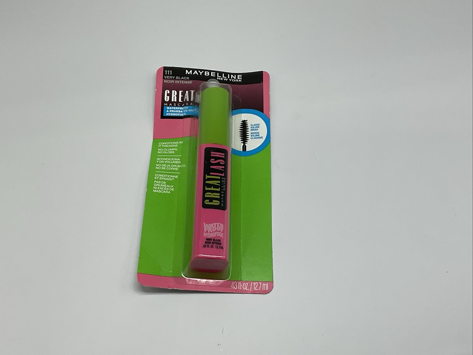 Maybelline New York Great Lash Mascara Waterproof - 111 Very Black - Single