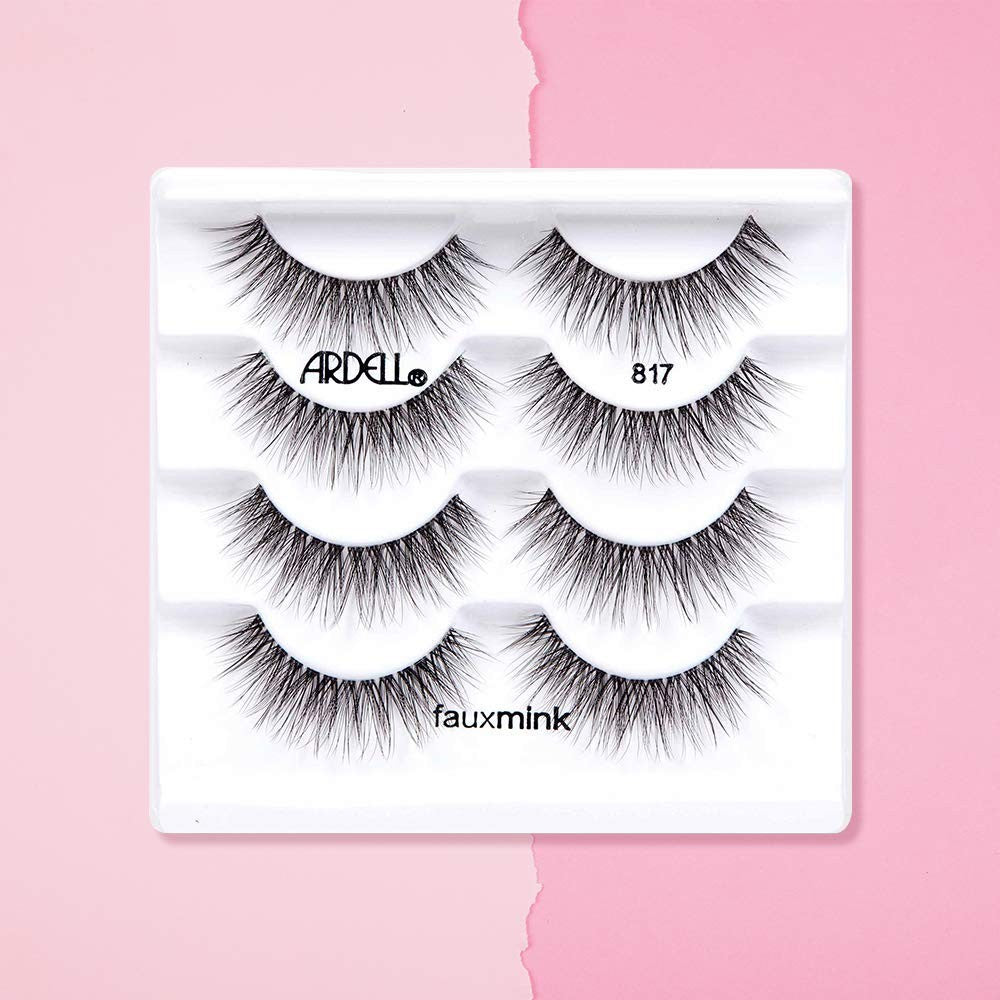Ardell Professional Faux Mink Eyelash 4 pairs - 817 Black 