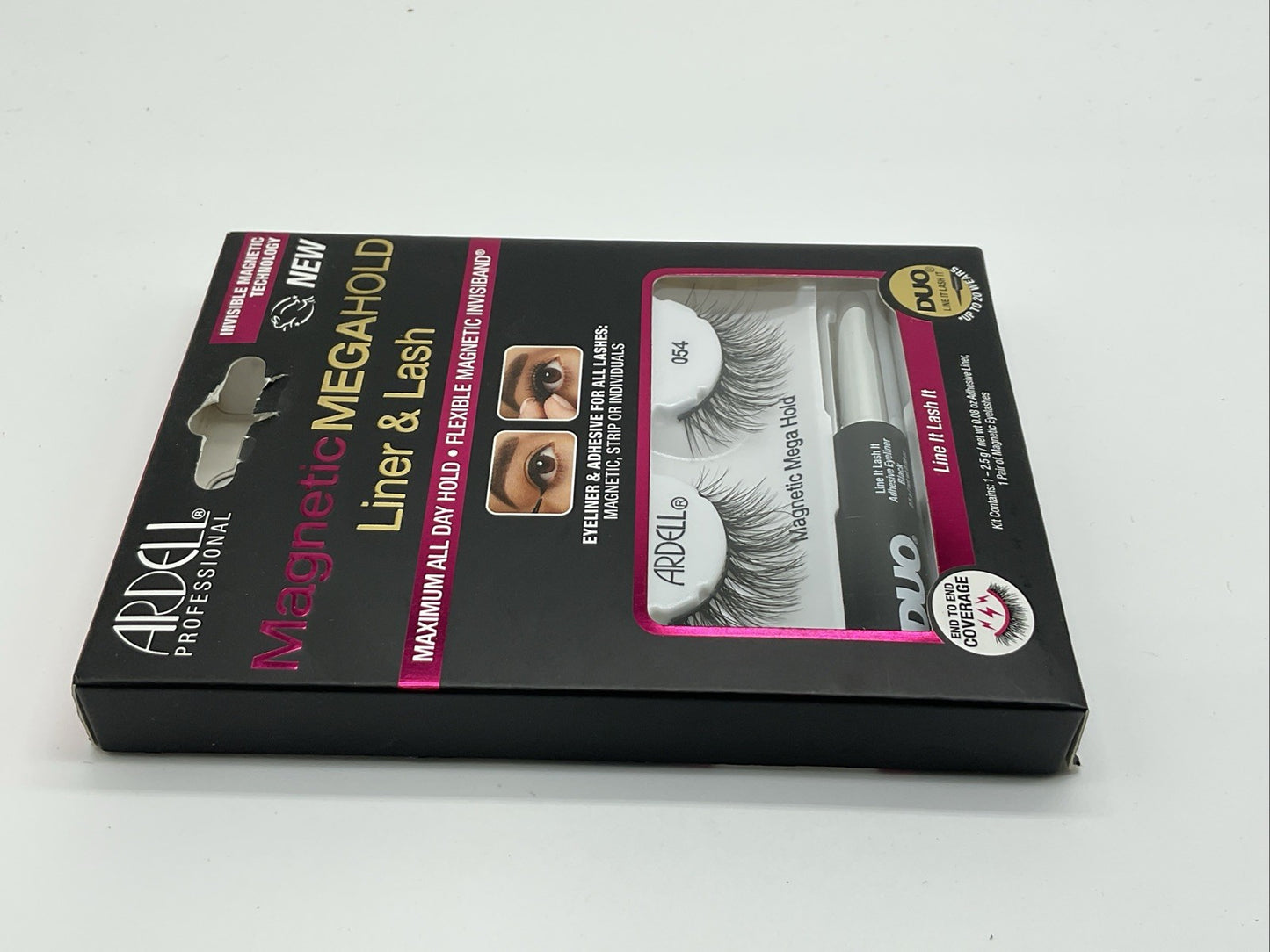 False Eyelashes Ardell Magnetic Megahold Invisiband Liner & Lash Kit - 054