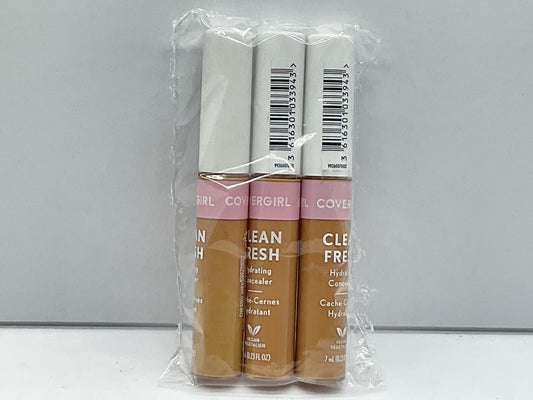 3 PACK - COVERGIRL Clean Fresh Hydrating Concealer, #390 Tan Rich, 0.23 Fl Ounce