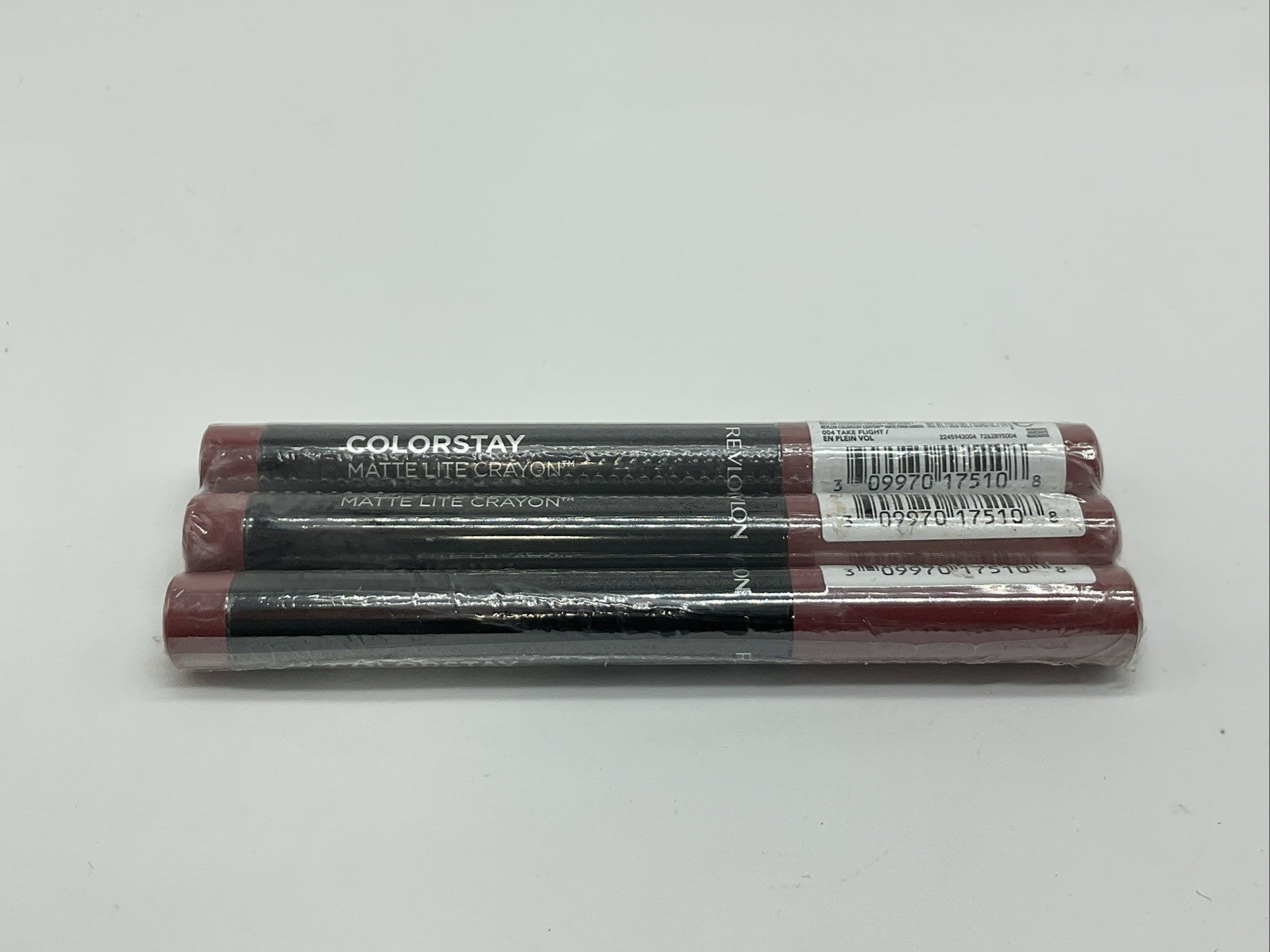 3 PACK - Revlon Colorstay Matte Lite Crayon 0.049 oz - 004 Take Flight