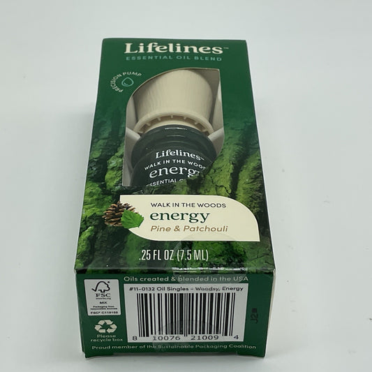 Lifelines Essential Oil Blend Energy 0.25oz - Walk In The Woods
