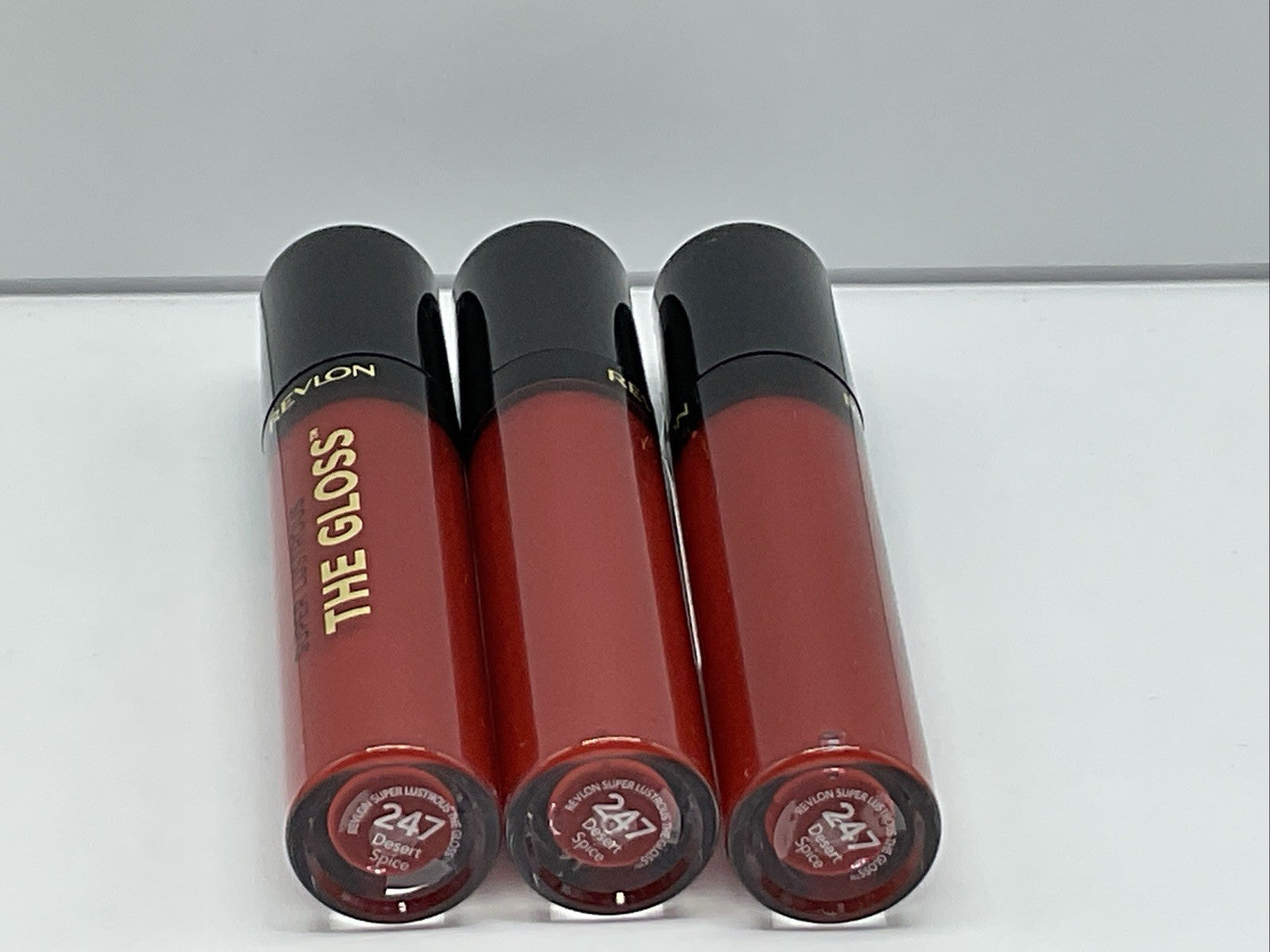 Revlon Super Lustrous The Gloss Lip Gloss - 247 Desert Spice - Set Of 3