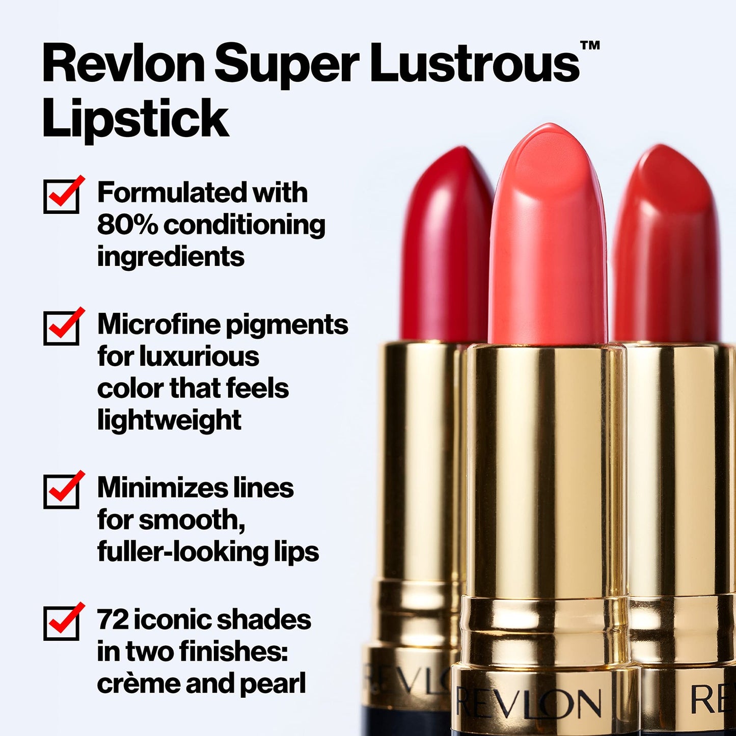 3 PACK -Revlon Super Lustrous Crème Lipstick - 761 Extra Spicy