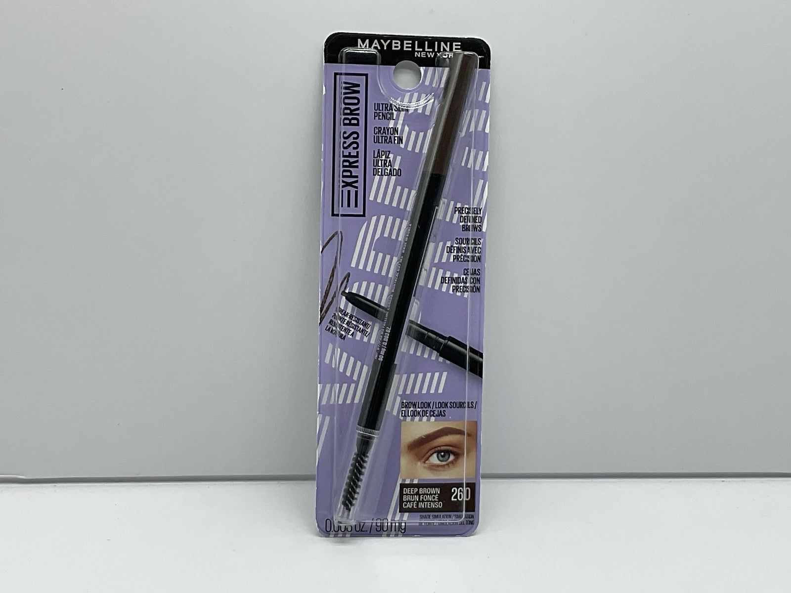 Maybelline Brow Ultra Slim Pencil - 260 Deep Brown
