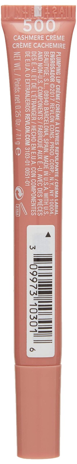 4 PACK - REVLON KISS PLUMPING LIP CREME 500 CASHMERE CREME 