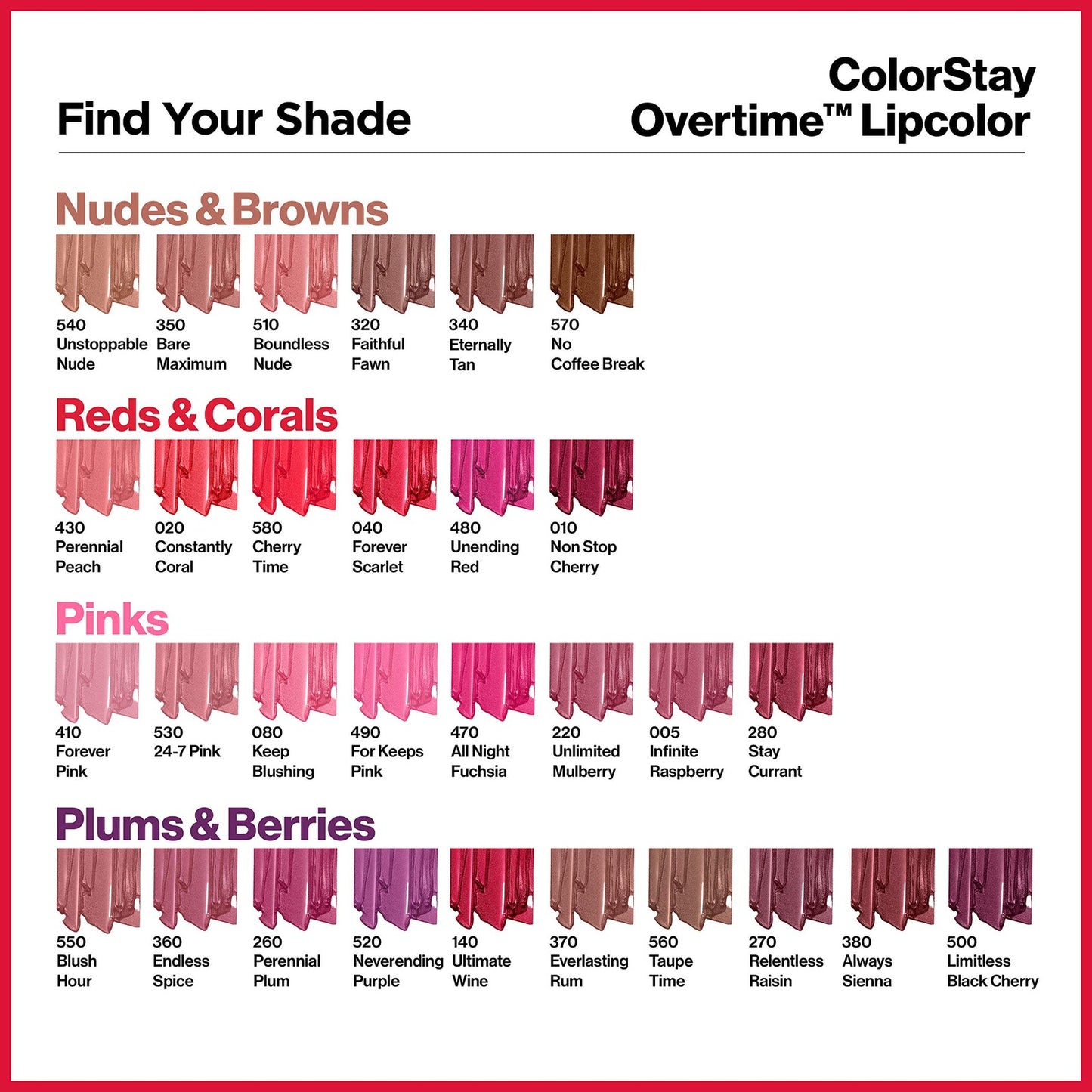 2 Pack - Revlon ColorStay Overtime Lipcolor - 360 Endless Spice
