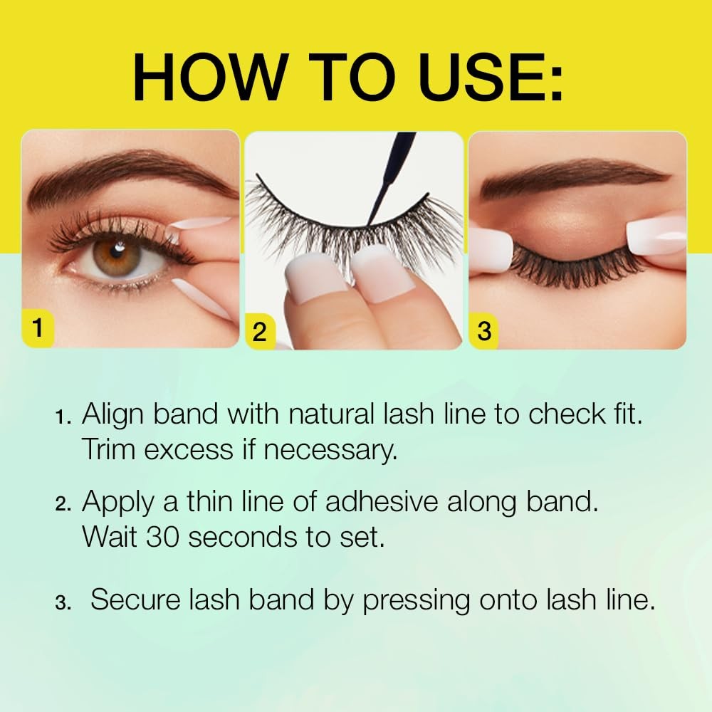 Ardell Professional - Active Lash, High Endurance, Flexible Band - Gainz 4 pairs