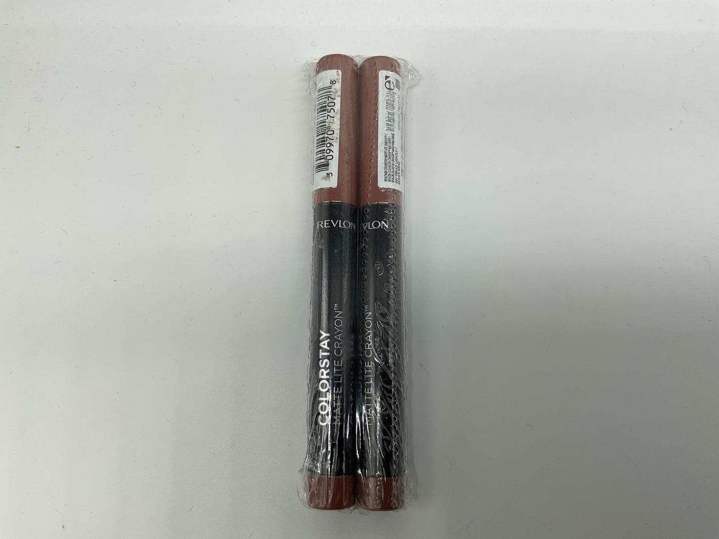 2 PACK - Revlon Matte Lite Lip Crayon, Tread Lightly, 001, 0.049 oz
