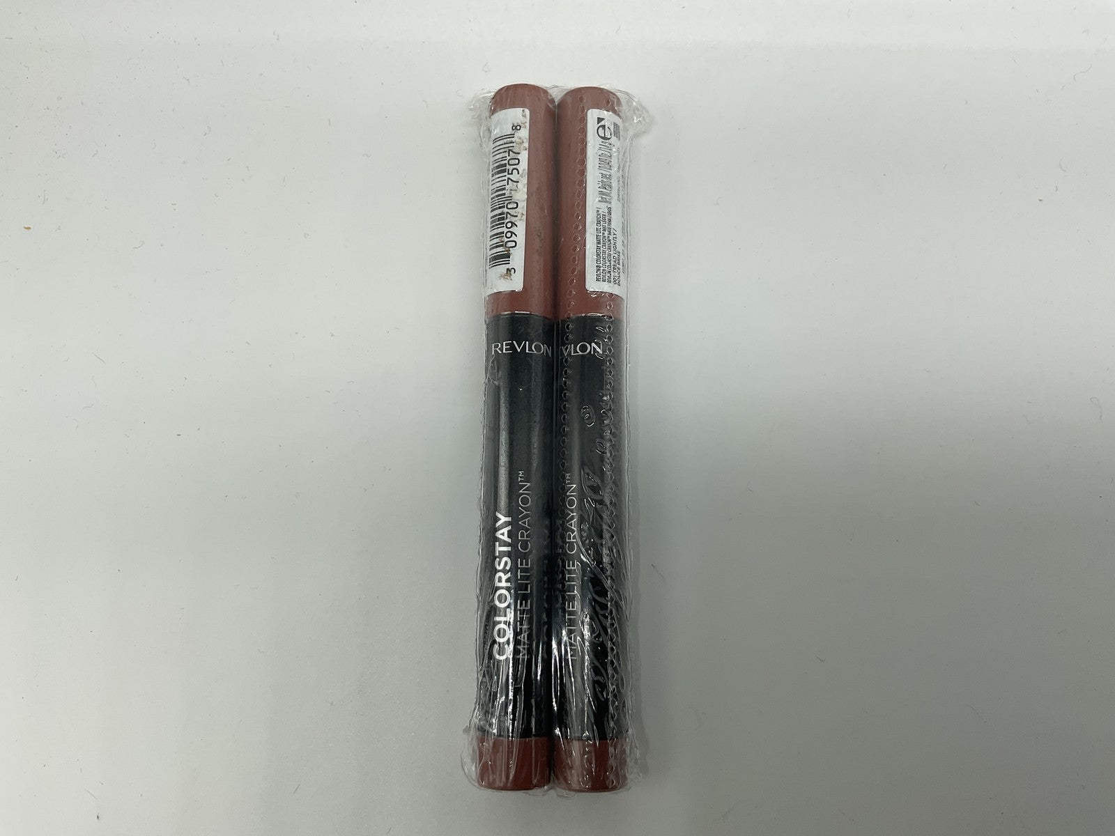 2 PACK - Revlon Matte Lite Lip Crayon, Tread Lightly, 001, 0.049 oz