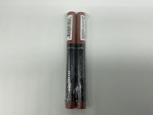 2 PACK - Revlon Matte Lite Lip Crayon, Tread Lightly, 001, 0.049 oz