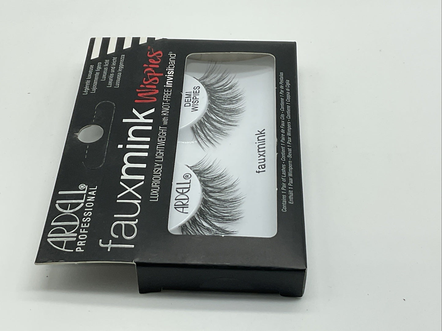 Ardell Faux Mink Eyelashes Black Lightweight Invisiband - Demi Wispies