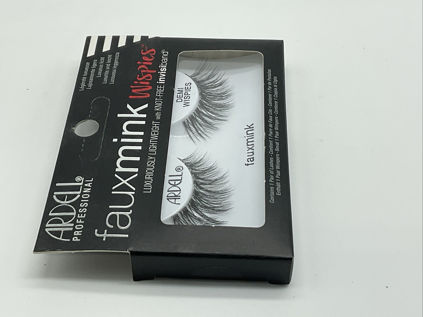 Ardell Faux Mink Eyelashes Black Lightweight Invisiband - Demi Wispies