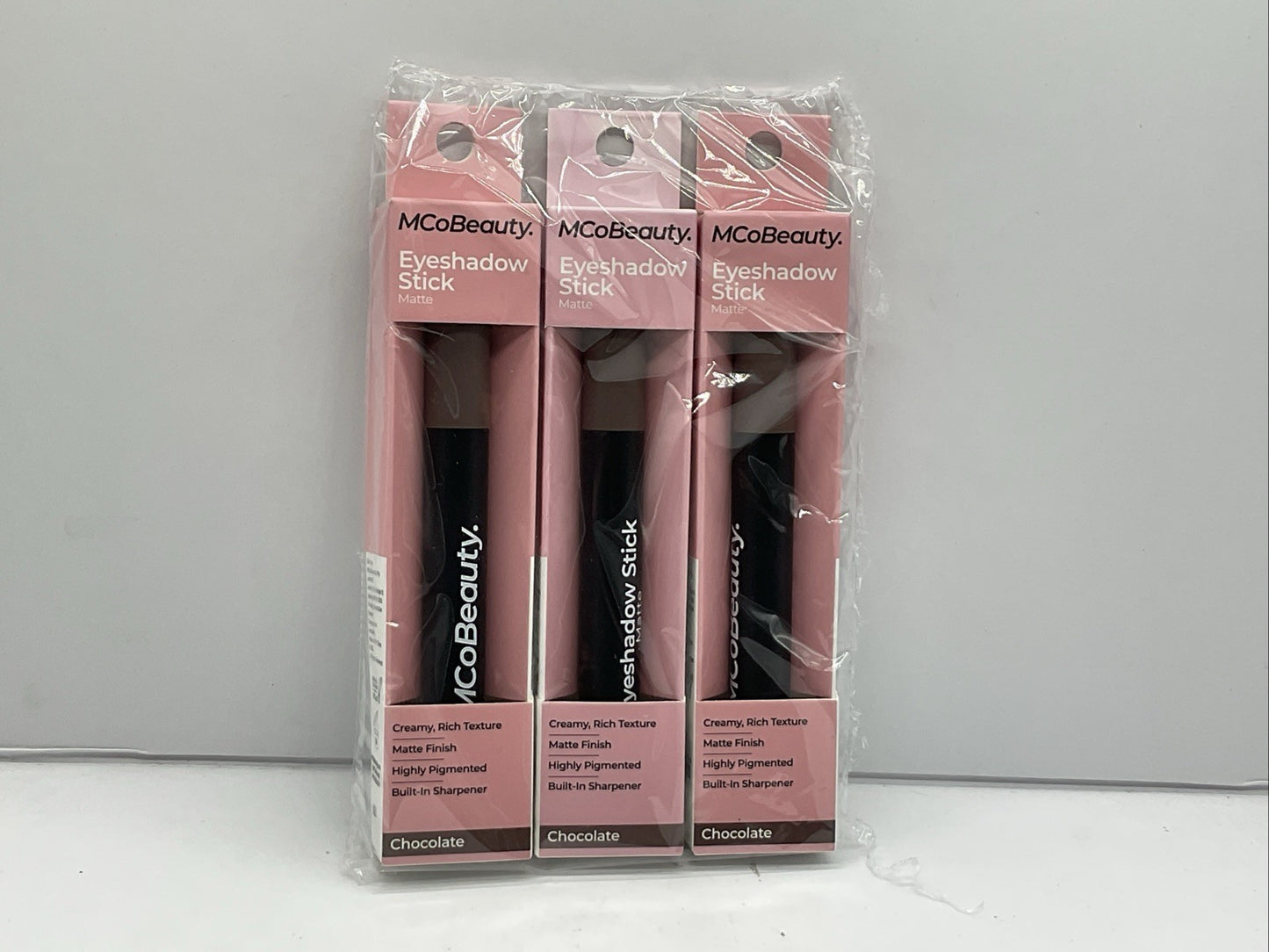 3 PACK - MCoBeauty Eyeshadow Stick Matte - Chocolate