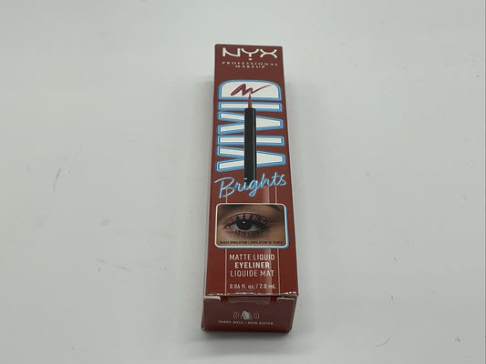 NYX Professional Makeup Vivid Brights Liquid Eyeliner Liner - VBLL04 On Red