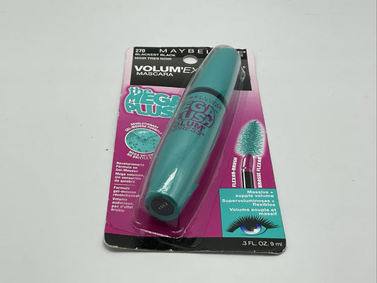 Maybelline Volum' Express The Mega Plush Washable Mascara - 270 Blackest Black