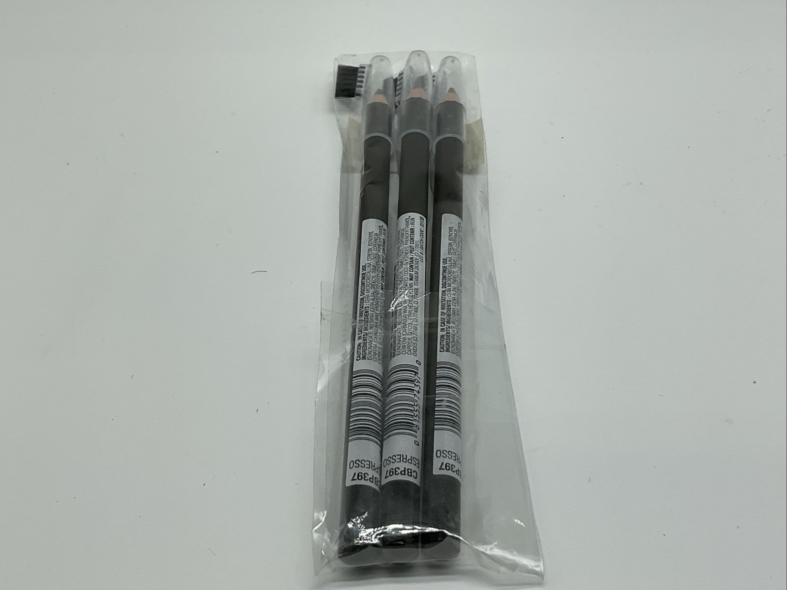 3 PACK - L.A. COLORS On Point Brow Pencil with Cap 0.06oz - CBP397 Espresso