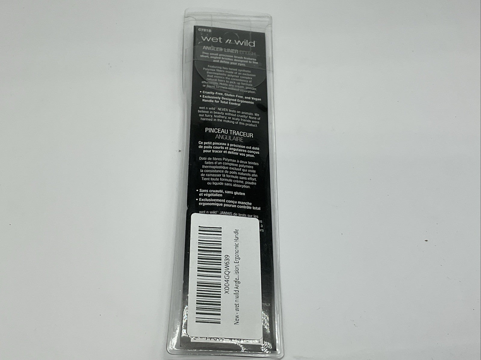 Wet N Wild - Angled Liner Brush Short With Innovative Fibers - Single